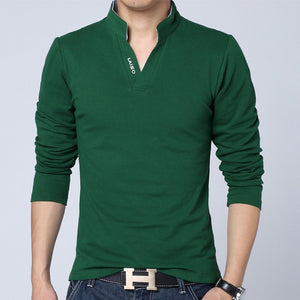 2020 New fashion casual floral Male cotton t-shirt striped long sleeved t shirt o neck Tee shirt print t shirt men 4XL 5XL