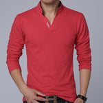 2020 New fashion casual floral Male cotton t-shirt striped long sleeved t shirt o neck Tee shirt print t shirt men 4XL 5XL