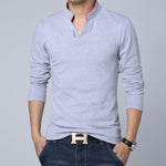 2020 New fashion casual floral Male cotton t-shirt striped long sleeved t shirt o neck Tee shirt print t shirt men 4XL 5XL