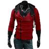 M-5XL Spring/Autumn Sport Windbreaker Running Jacket Plus Size Men Long Sleeve Diagonal Zipper Drawstring Hood Loose Sports Coat