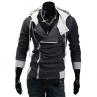 M-5XL Spring/Autumn Sport Windbreaker Running Jacket Plus Size Men Long Sleeve Diagonal Zipper Drawstring Hood Loose Sports Coat