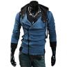 M-5XL Spring/Autumn Sport Windbreaker Running Jacket Plus Size Men Long Sleeve Diagonal Zipper Drawstring Hood Loose Sports Coat
