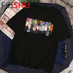 Naruto Aesthetic Hip Hop Tshirt Men/women Sasuke Funny Cartoon T-shirt Fashion Streetwear T Shirt Japanese Anime Top Tees Male