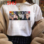 Naruto Aesthetic Hip Hop Tshirt Men/women Sasuke Funny Cartoon T-shirt Fashion Streetwear T Shirt Japanese Anime Top Tees Male