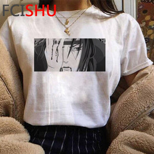 Naruto Aesthetic Hip Hop Tshirt Men/women Sasuke Funny Cartoon T-shirt Fashion Streetwear T Shirt Japanese Anime Top Tees Male