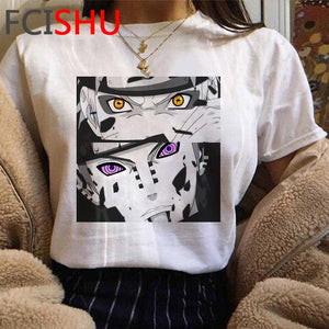 Naruto Aesthetic Hip Hop Tshirt Men/women Sasuke Funny Cartoon T-shirt Fashion Streetwear T Shirt Japanese Anime Top Tees Male