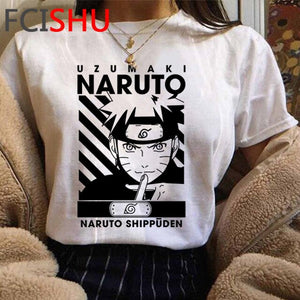 Naruto Aesthetic Hip Hop Tshirt Men/women Sasuke Funny Cartoon T-shirt Fashion Streetwear T Shirt Japanese Anime Top Tees Male