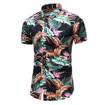 2020 Summer Short Sleeve shirt Mens Casual Flower Beach Hawaiian Shirts slim fit Floral Shirts Men Plus Size 5XL 6XL 7XL
