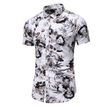 2020 Summer Short Sleeve shirt Mens Casual Flower Beach Hawaiian Shirts slim fit Floral Shirts Men Plus Size 5XL 6XL 7XL