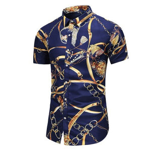 2020 Summer Short Sleeve shirt Mens Casual Flower Beach Hawaiian Shirts slim fit Floral Shirts Men Plus Size 5XL 6XL 7XL