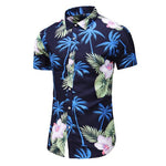 2020 Summer Short Sleeve shirt Mens Casual Flower Beach Hawaiian Shirts slim fit Floral Shirts Men Plus Size 5XL 6XL 7XL