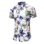 2020 Summer Short Sleeve shirt Mens Casual Flower Beach Hawaiian Shirts slim fit Floral Shirts Men Plus Size 5XL 6XL 7XL