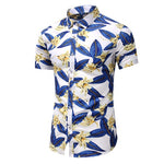 2020 Summer Short Sleeve shirt Mens Casual Flower Beach Hawaiian Shirts slim fit Floral Shirts Men Plus Size 5XL 6XL 7XL