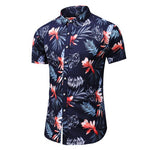 2020 Summer Short Sleeve shirt Mens Casual Flower Beach Hawaiian Shirts slim fit Floral Shirts Men Plus Size 5XL 6XL 7XL