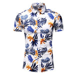 2020 Summer Short Sleeve shirt Mens Casual Flower Beach Hawaiian Shirts slim fit Floral Shirts Men Plus Size 5XL 6XL 7XL