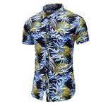2020 Summer Short Sleeve shirt Mens Casual Flower Beach Hawaiian Shirts slim fit Floral Shirts Men Plus Size 5XL 6XL 7XL