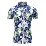 2020 Summer Short Sleeve shirt Mens Casual Flower Beach Hawaiian Shirts slim fit Floral Shirts Men Plus Size 5XL 6XL 7XL