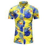 2020 Summer Short Sleeve shirt Mens Casual Flower Beach Hawaiian Shirts slim fit Floral Shirts Men Plus Size 5XL 6XL 7XL