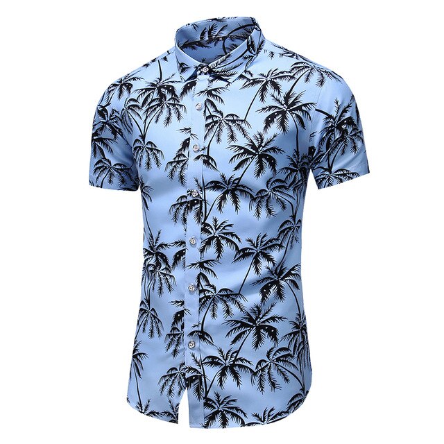 2020 Summer Short Sleeve shirt Mens Casual Flower Beach Hawaiian Shirts slim fit Floral Shirts Men Plus Size 5XL 6XL 7XL