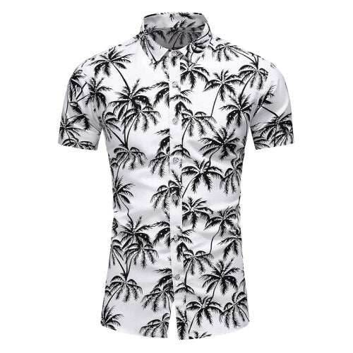 2020 Summer Short Sleeve shirt Mens Casual Flower Beach Hawaiian Shirts slim fit Floral Shirts Men Plus Size 5XL 6XL 7XL