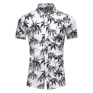 2020 Summer Short Sleeve shirt Mens Casual Flower Beach Hawaiian Shirts slim fit Floral Shirts Men Plus Size 5XL 6XL 7XL