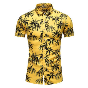 2020 Summer Short Sleeve shirt Mens Casual Flower Beach Hawaiian Shirts slim fit Floral Shirts Men Plus Size 5XL 6XL 7XL