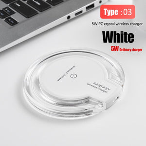 10W Qi Wireless Charger Slim Metal Pad for iPhone 11 Samsung S20 S10 S9 Note 8 9 10 Fast Wireless Charging Quick Charge Adapter