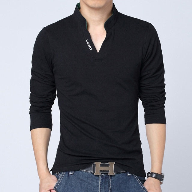 2020 New fashion casual floral Male cotton t-shirt striped long sleeved t shirt o neck Tee shirt print t shirt men 4XL 5XL