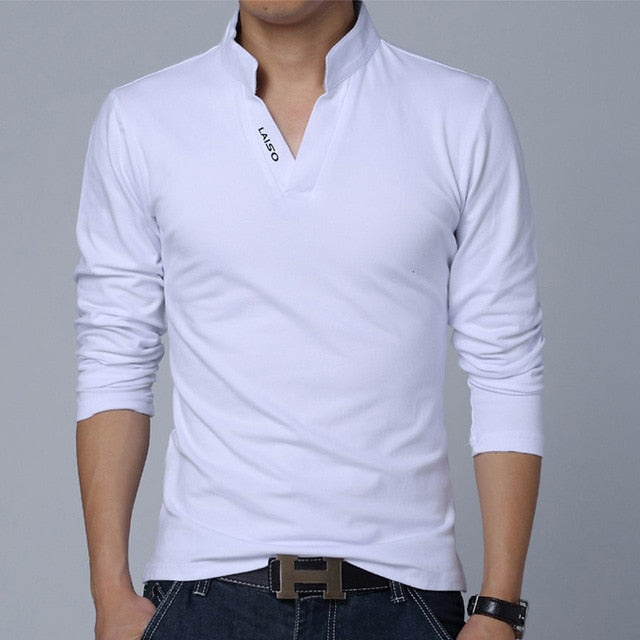 2020 New fashion casual floral Male cotton t-shirt striped long sleeved t shirt o neck Tee shirt print t shirt men 4XL 5XL