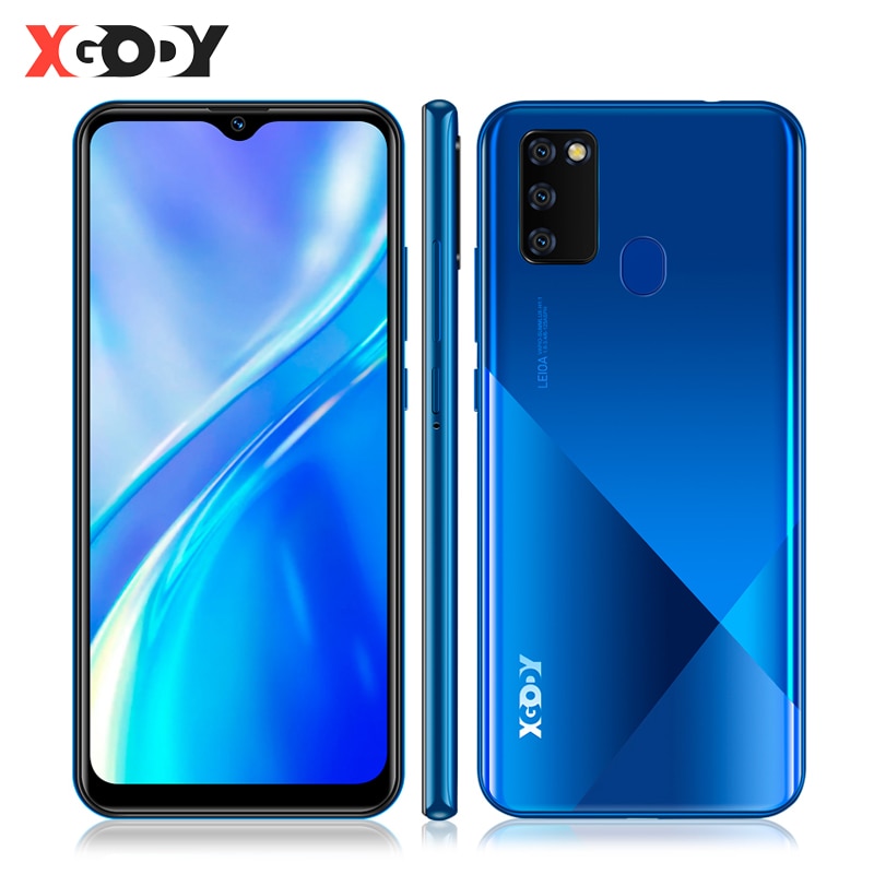 XGODY S20+ Smartphone Android 9.0 4G 6.53" 19:9 Waterdrop Mobile Phone 2GB 16GB MTK6737 Quad Core 3000mAh 8MP Camera Cell Phones