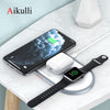 3 in 1 Wireless Charger Pad 10W Fast Wireless Charging For iPhone 11 Pro XR XS for Apple Watch Series 5 4 3 Airpods 2 Pro Charge