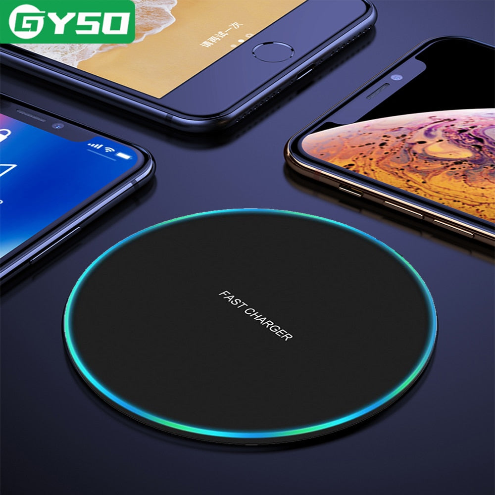 GYSO 20W Fast Wireless Charger For Samsung Galaxy S10 S9/S9+ S8 Note 9 USB Qi Charging Pad for iPhone 11 Pro XS Max XR X 8 Plus