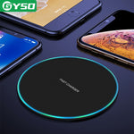 GYSO 20W Fast Wireless Charger For Samsung Galaxy S10 S9/S9+ S8 Note 9 USB Qi Charging Pad for iPhone 11 Pro XS Max XR X 8 Plus
