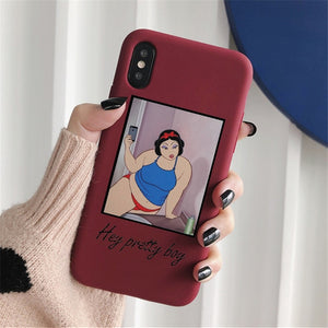 Un bitch please con las princesitas Disneys Case ForiPhone12  11 pro XR 7 Plus XS Silicone Phone For iPhone6S 8 Plus XS Max Case