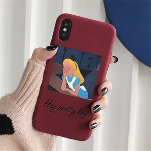 Un bitch please con las princesitas Disneys Case ForiPhone12  11 pro XR 7 Plus XS Silicone Phone For iPhone6S 8 Plus XS Max Case