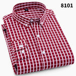 High Quality Mens Business Casual Long Sleeved Men Button Shirt Classic Striped Slim Fit Male Social Men's Dress Shirts Outwear